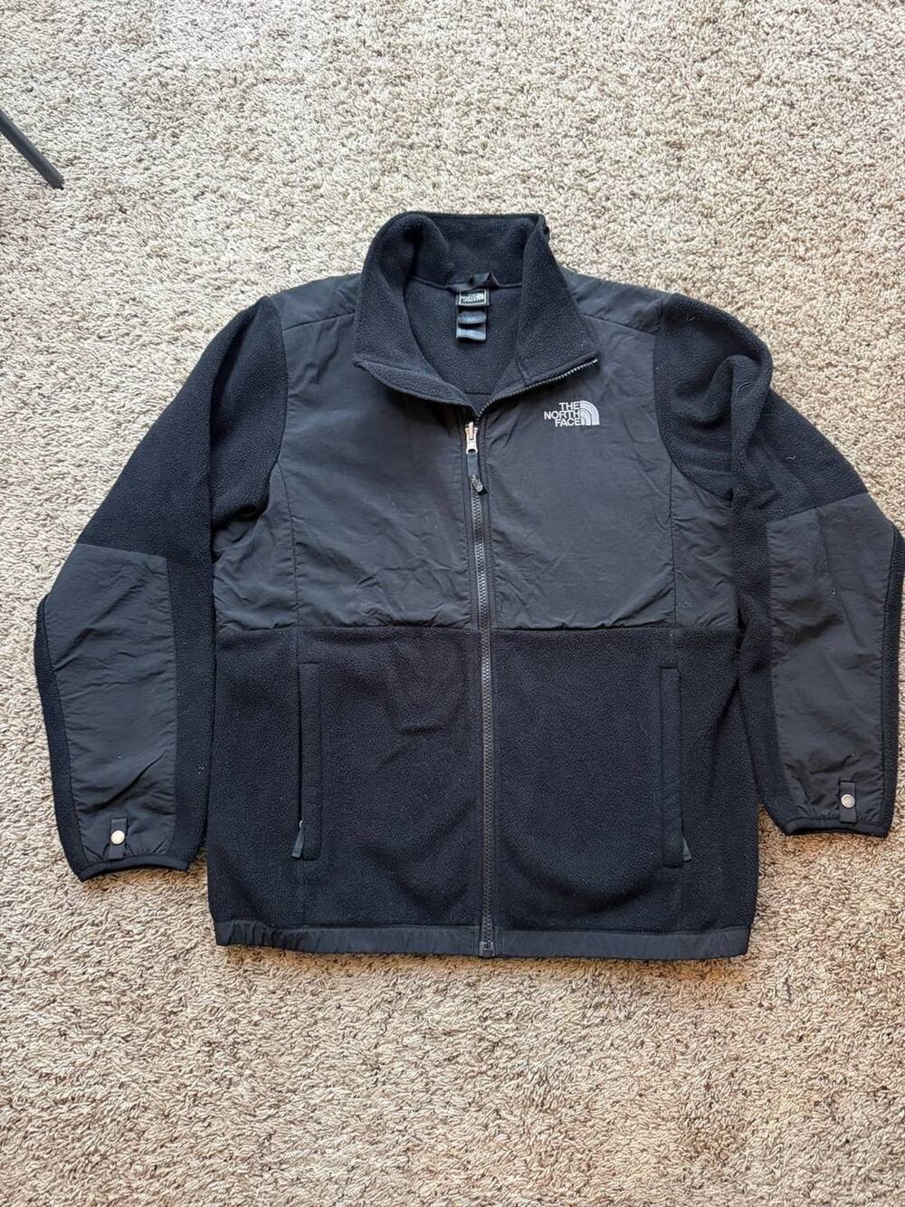 THE NORTH FACE DENALI Polartec Fleece Jacket Black Woman’s size M Girls Size XL